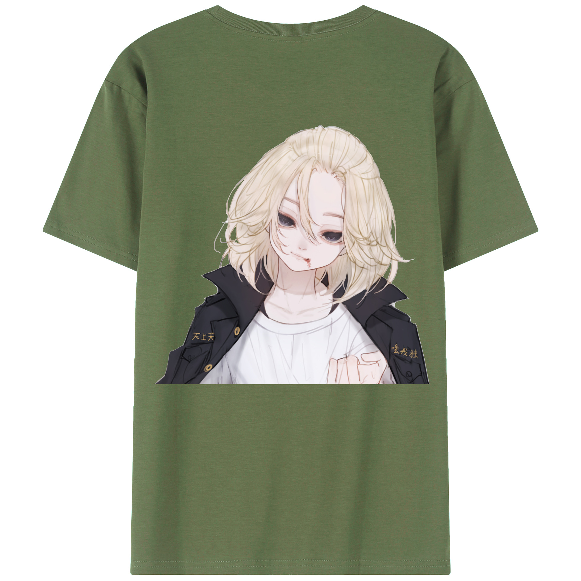 （画像用） 東京リベンジャーズ Tokyo Revengers 綿100％ メンズ半袖Tシャツ（バックプリント） 通気性
